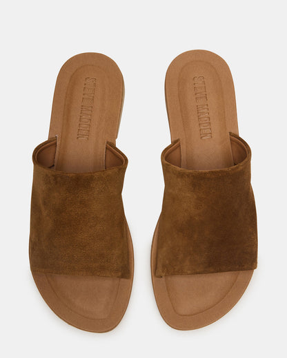 KIPP Chestnut Suede Slide Women's Sandal