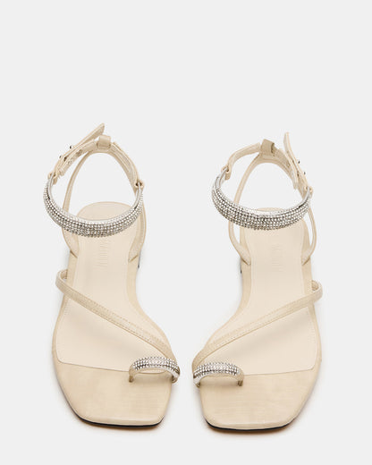 ODYSSEY-R Bone Crocodile Strappy Square-Toe Women Sandal
