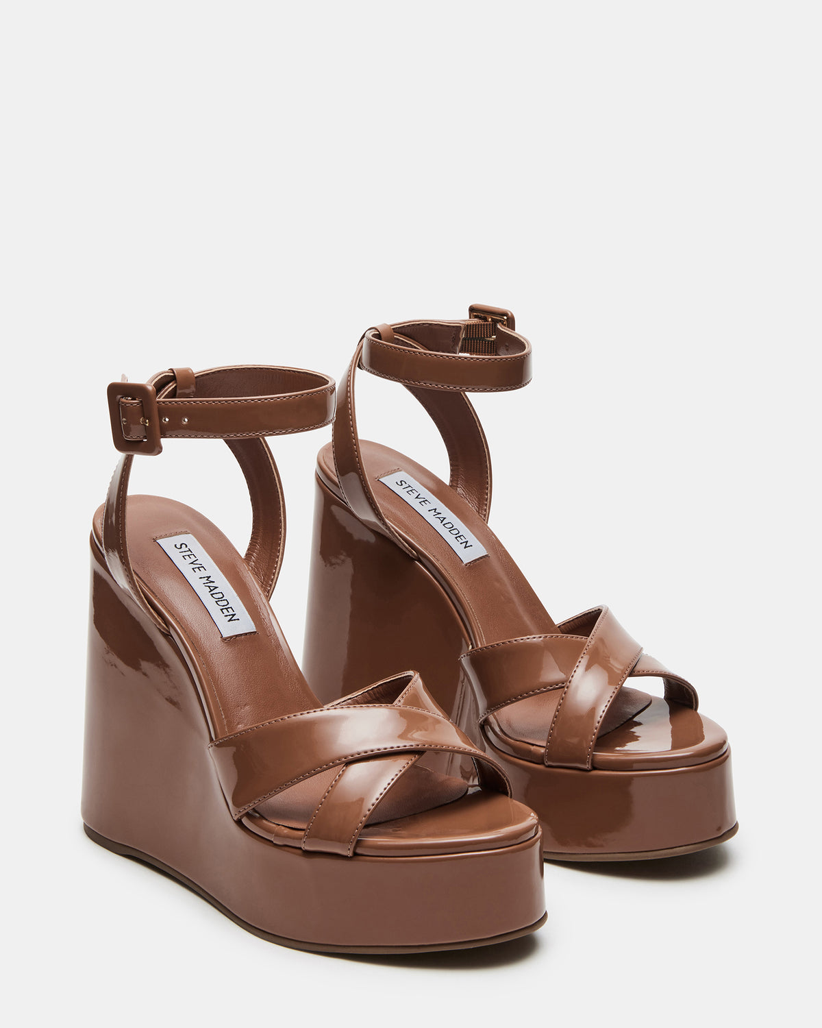 PINNACLE Camel Patent Women's Platform Wedge Sandal