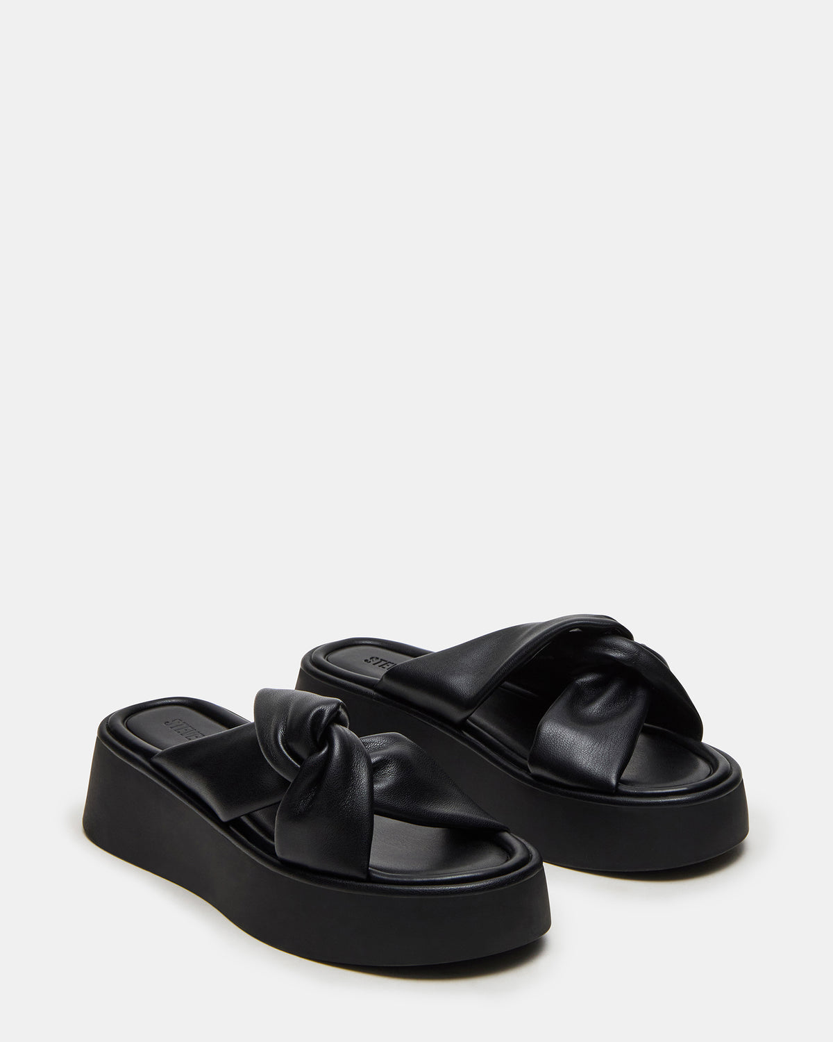 CYRIX Black Women's Platform Slide Sandal