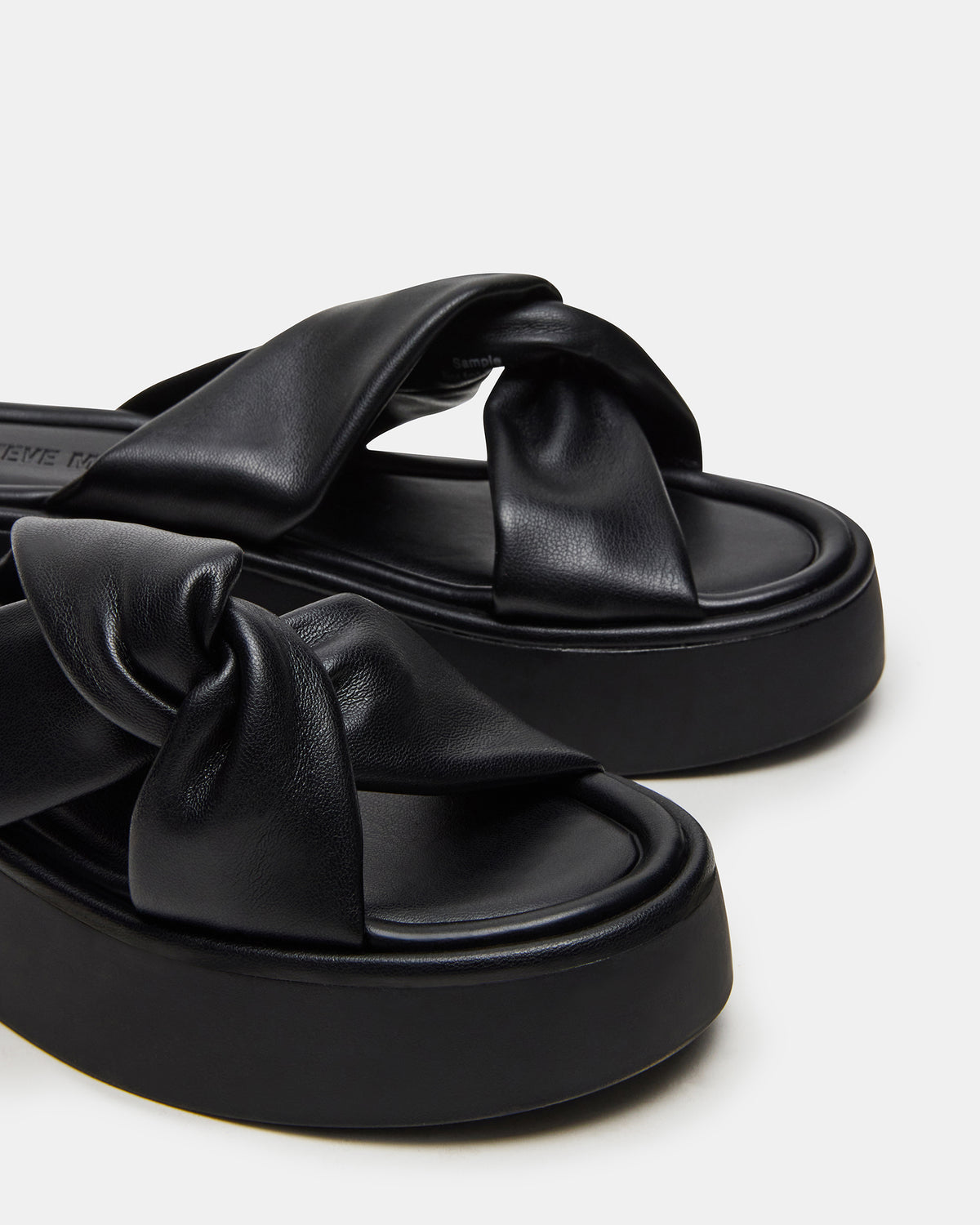 CYRIX Black Women's Platform Slide Sandal
