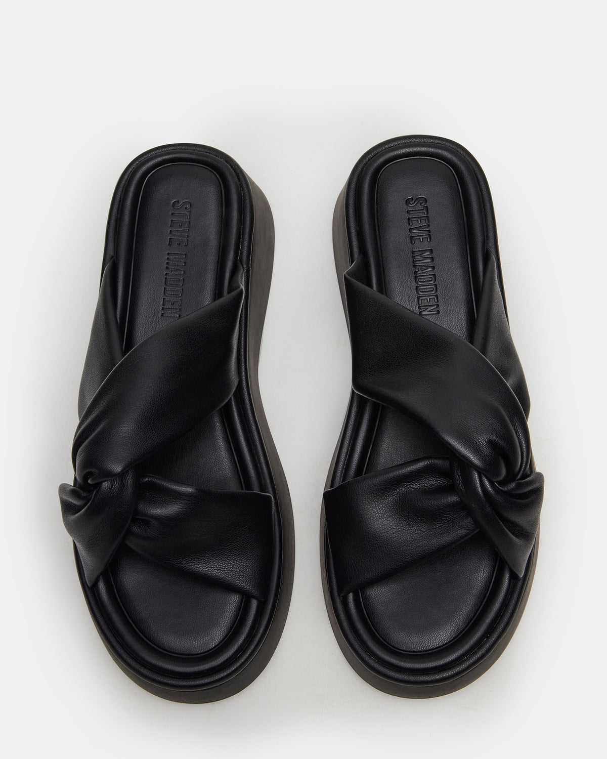 CYRIX Black Women's Platform Slide Sandal