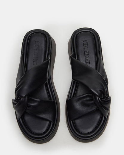 CYRIX Black Women's Platform Slide Sandal