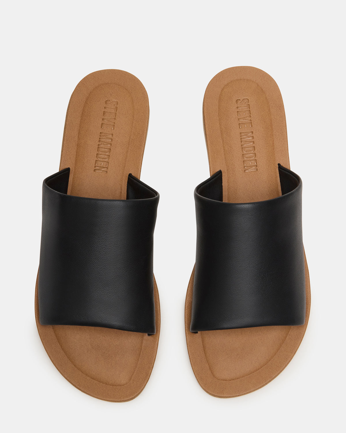 KIPP Black Leather Slide Women's Sandal
