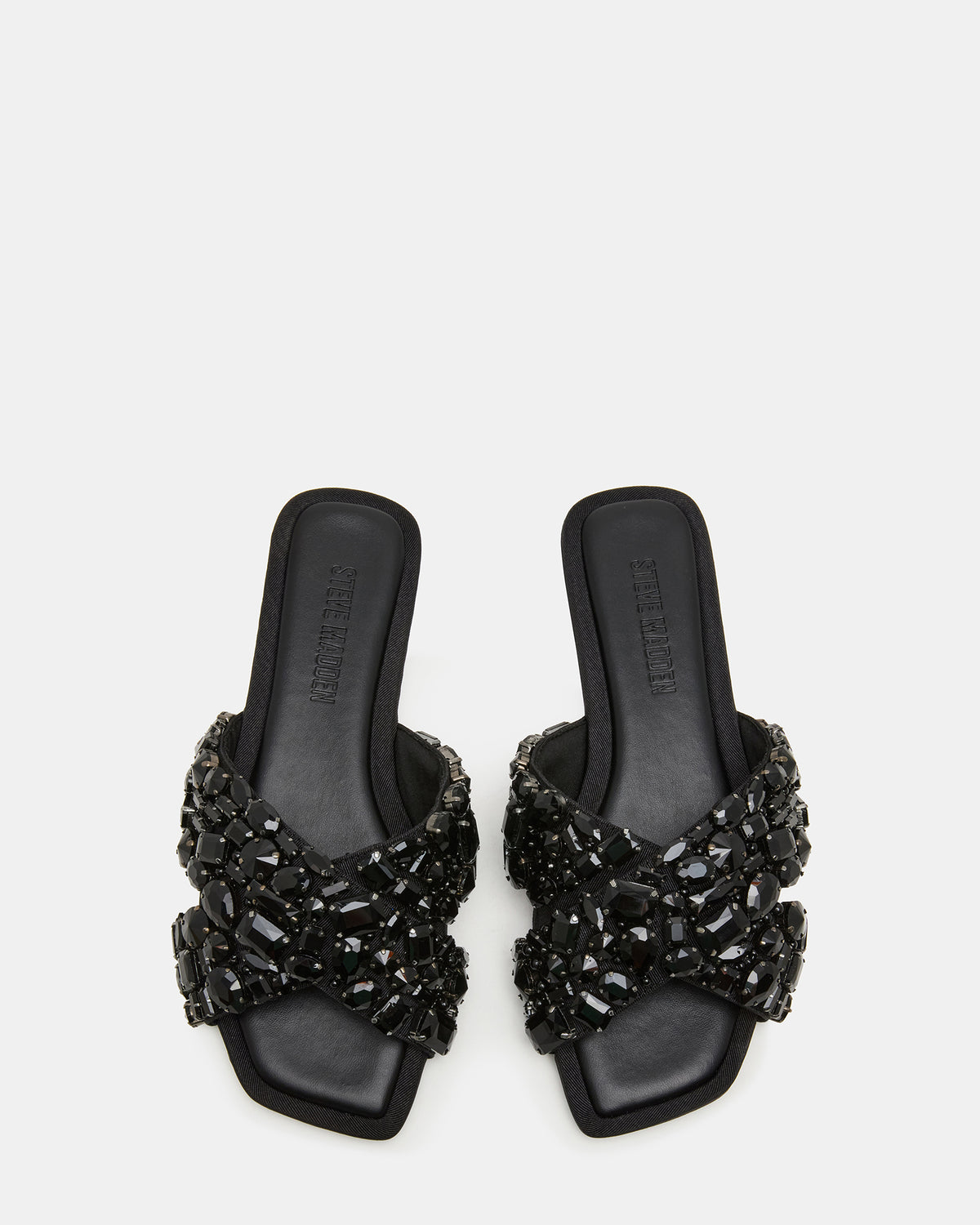 LEVITY Black Square-Toe Slide Women's Sandal