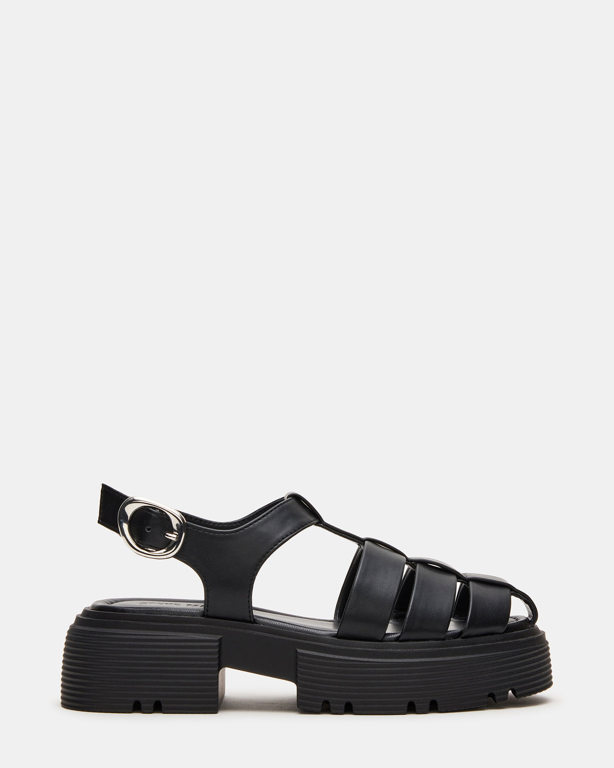 BASS Black Platform Fisherman Women's Sandal