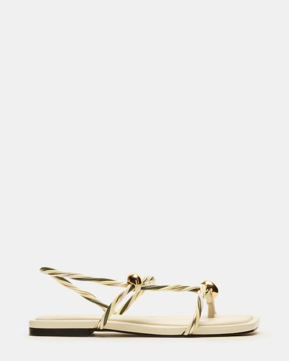 LOCO Bone Multi Women's Strappy Square Toe Sandal