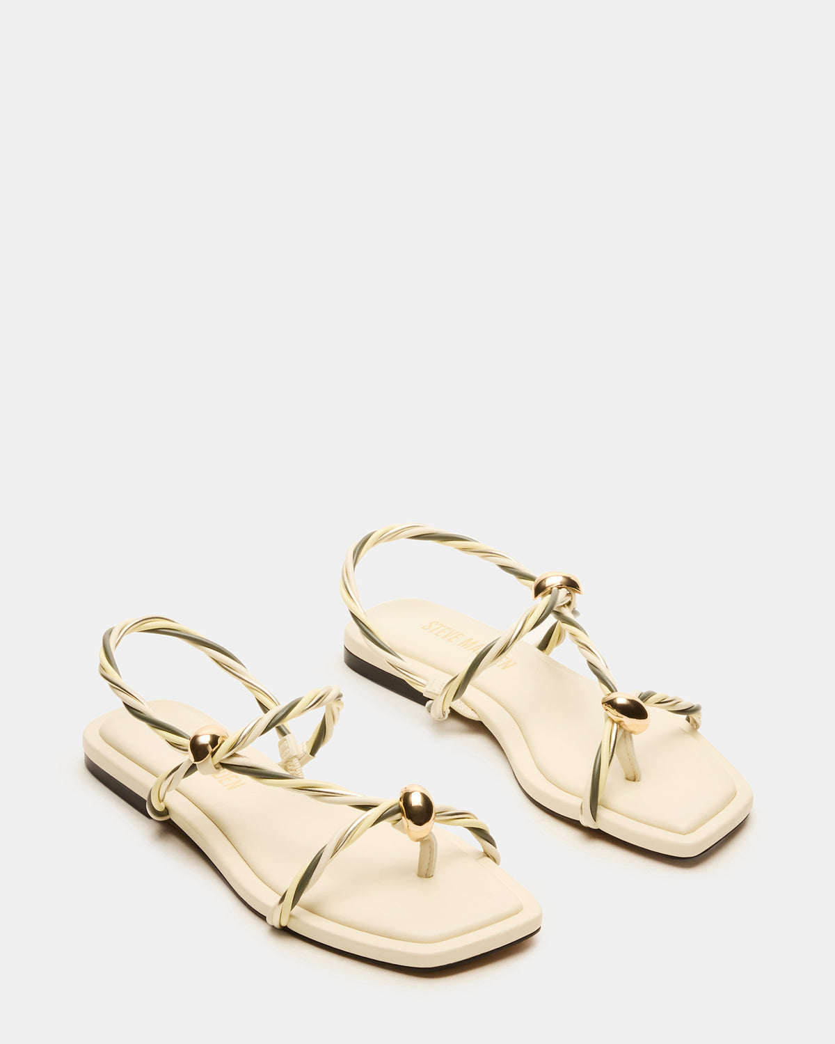 LOCO Bone Multi Women's Strappy Square Toe Sandal