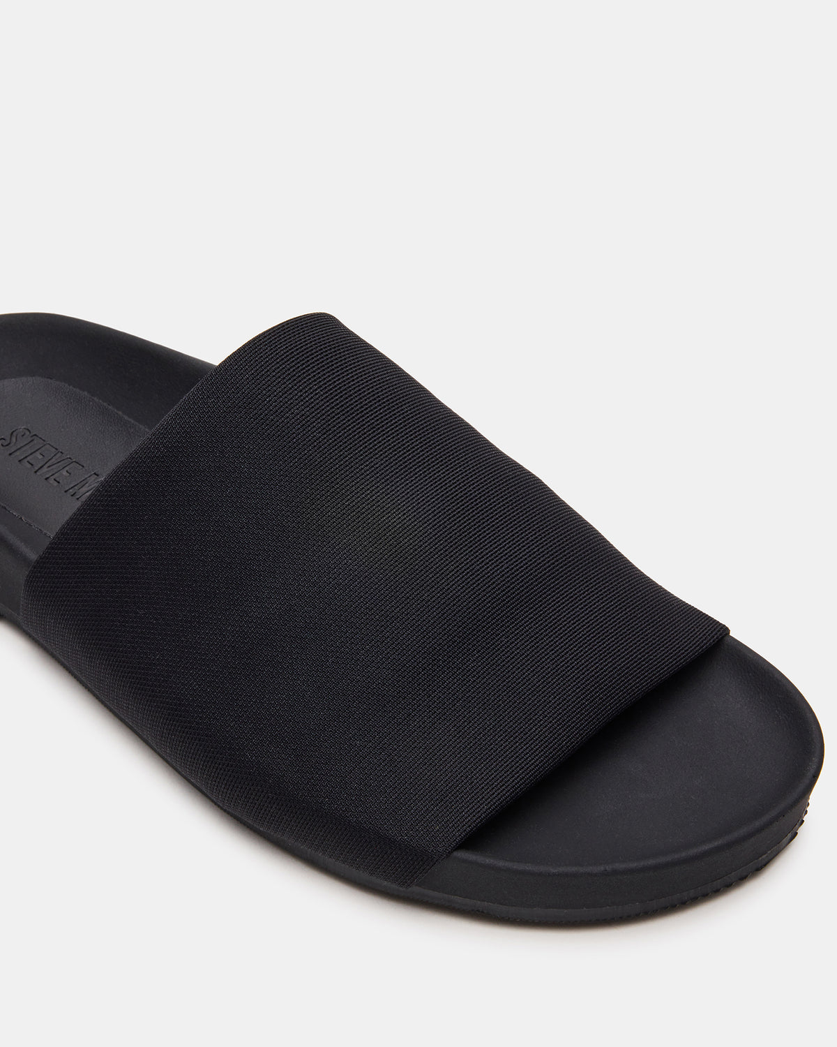 SANSA Black Flatform Footbed Slide Women's Sandal