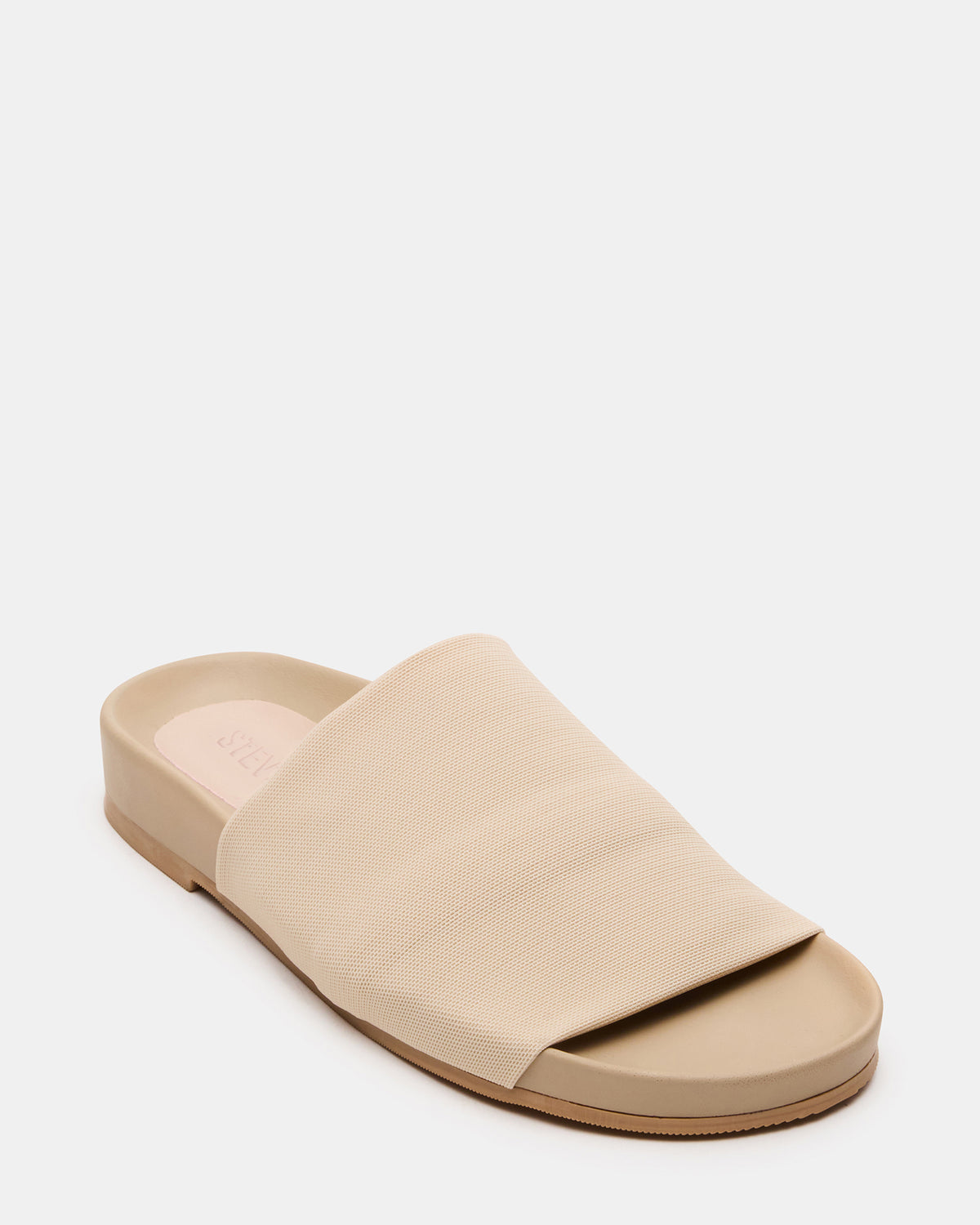 SANSA Tan Flatform Footbed Slide Women's Sandal