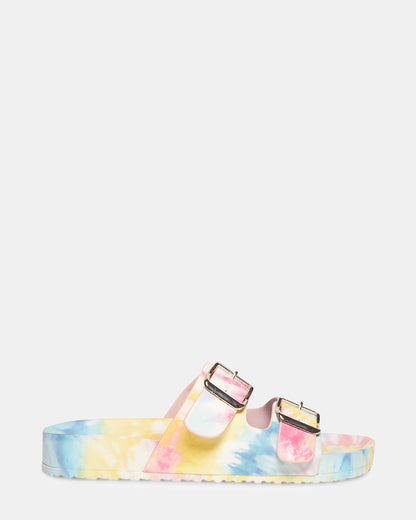 TEDDY-T PASTEL MULTI | Tie Dye Slides