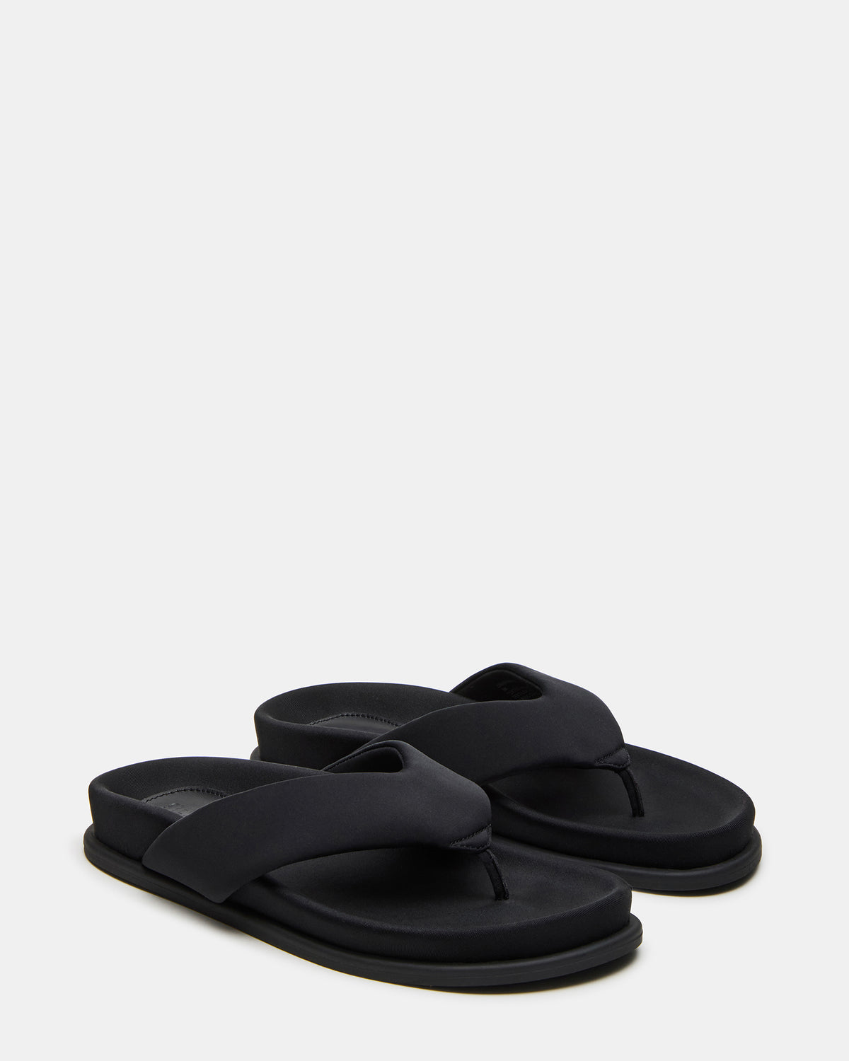 ZINNIA Black Women's Thong Footbed Sandal