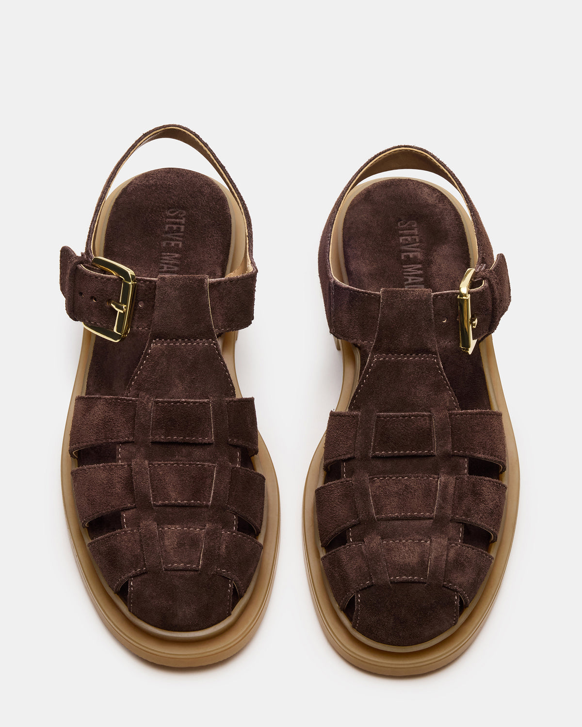 TOPE Chocolate Brown Suede Strappy Fisherman Women's Sandal