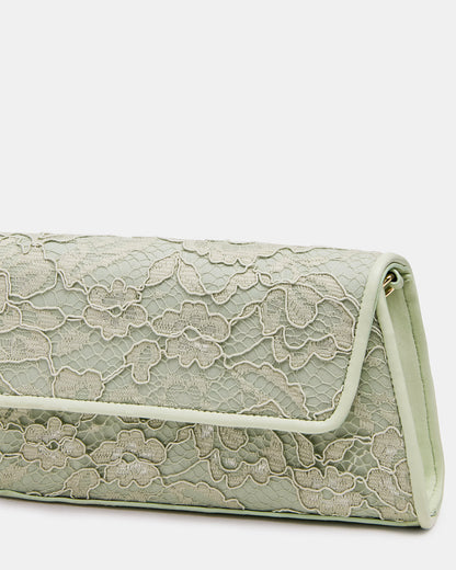 AVANT Bag Pistachio French Binding Trapezoid Crossbody Clutch Handbag