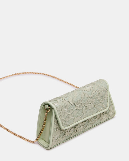 AVANT Bag Pistachio French Binding Trapezoid Crossbody Clutch Handbag