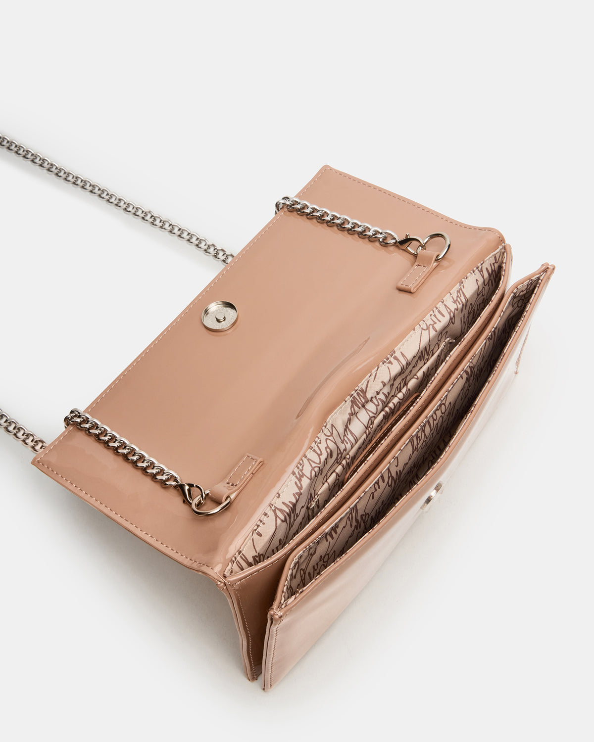 JULIANA Bag Blush Patent Crossbody Clutch Handbag