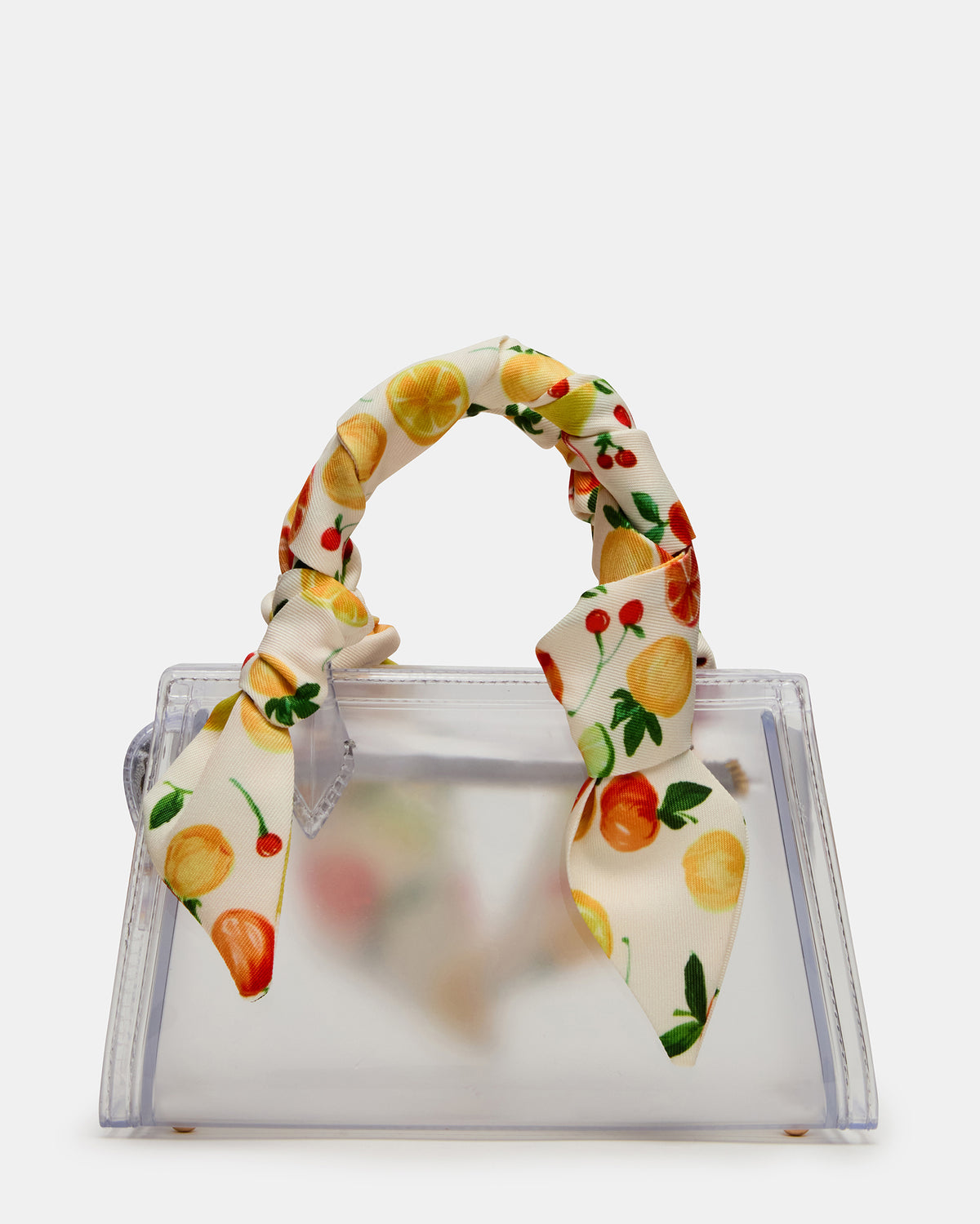 PEACH Jelly Bag Clear Mini Crossbody Top-Handle Handbag