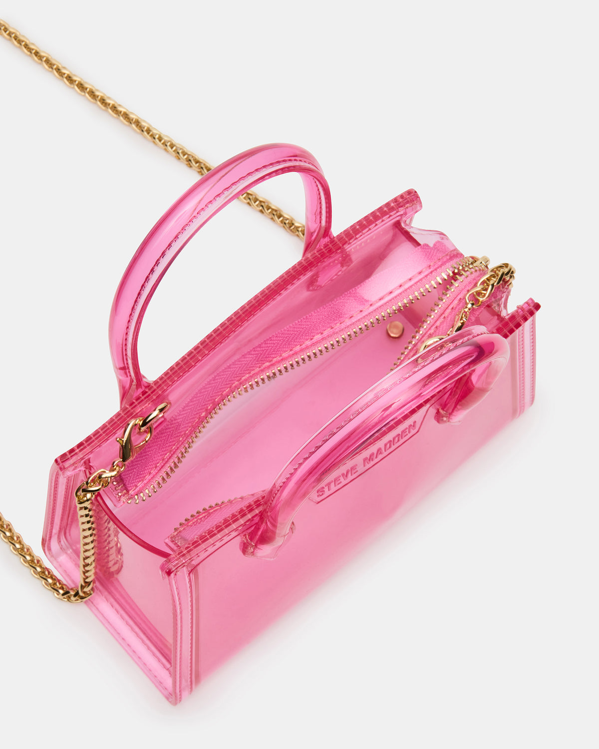 PEACH Jelly Bag Pink Mini Crossbody Top-Handle Handbag
