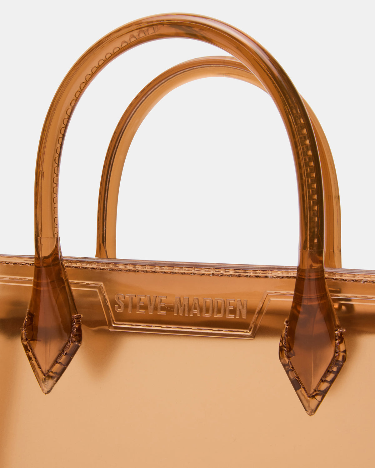 PEACH Jelly Bag Tan Mini Crossbody Top-Handle Handbag
