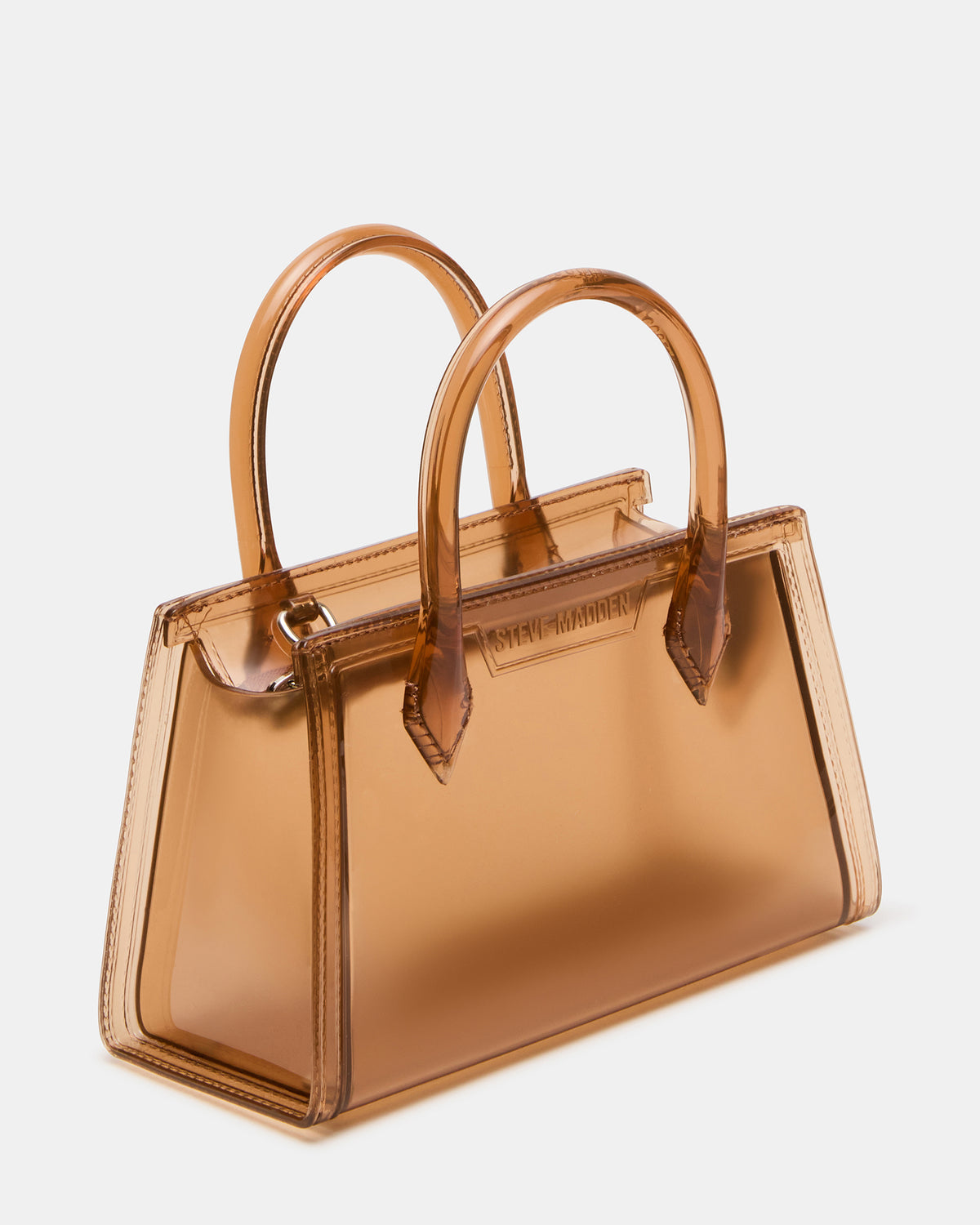 PEACH Jelly Bag Tan Mini Crossbody Top-Handle Handbag