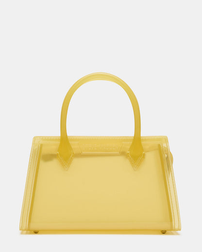 PEACH Jelly Bag Yellow Mini Crossbody Top-Handle Handbag