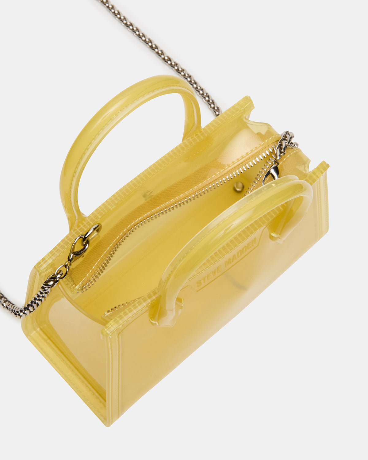 PEACH Jelly Bag Yellow Mini Crossbody Top-Handle Handbag