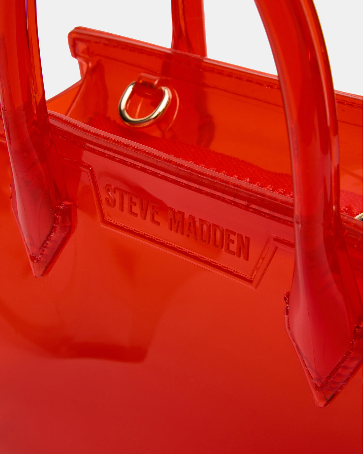 PEACH Jelly Bag Red Mini Crossbody Top-Handle Handbag