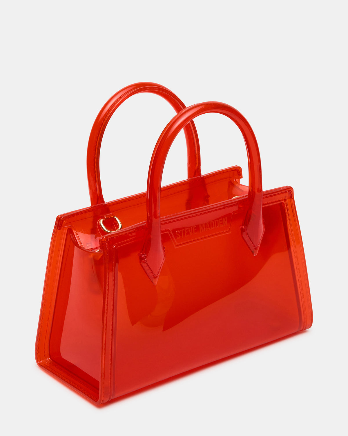PEACH Jelly Bag Red Mini Crossbody Top-Handle Handbag