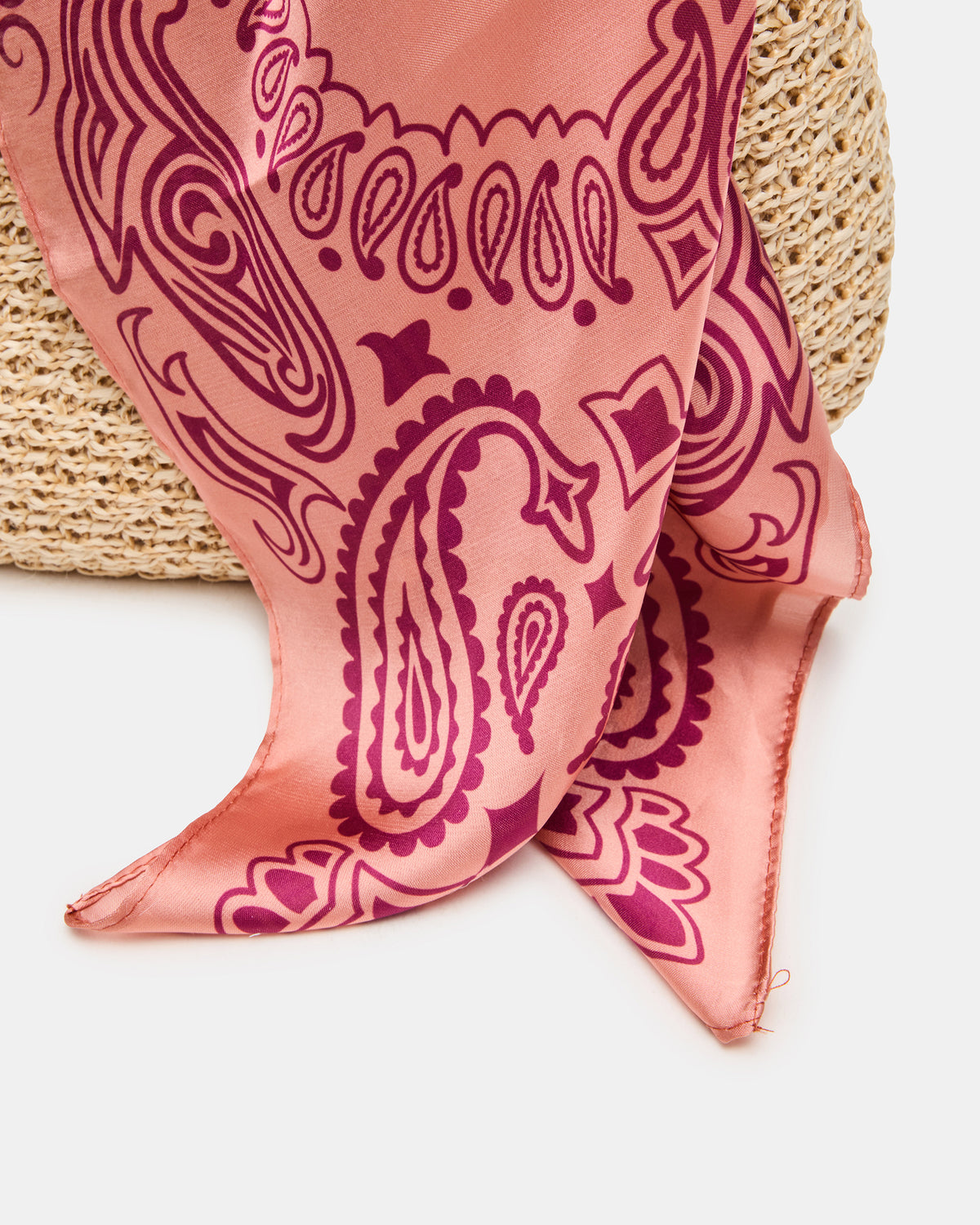 DAENA Bag Natural Crescent Shaped Straw Shoulder Bag