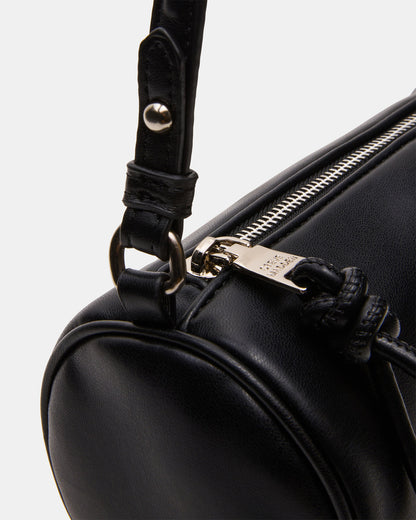 PRIYA Bag Black Mini Barrel Shoulder Handbag