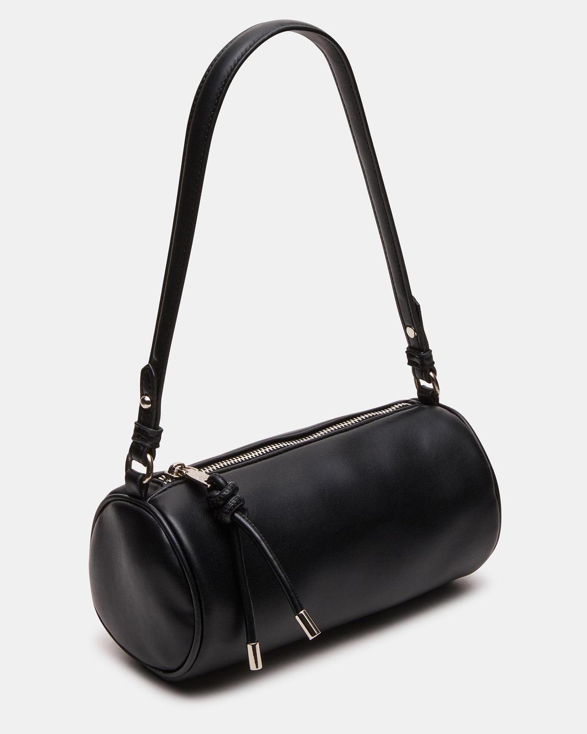PRIYA Bag Black Mini Barrel Shoulder Handbag