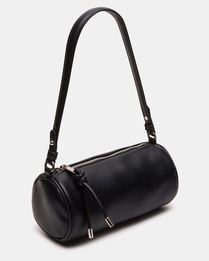 PRIYA Bag Black Mini Barrel Shoulder Handbag