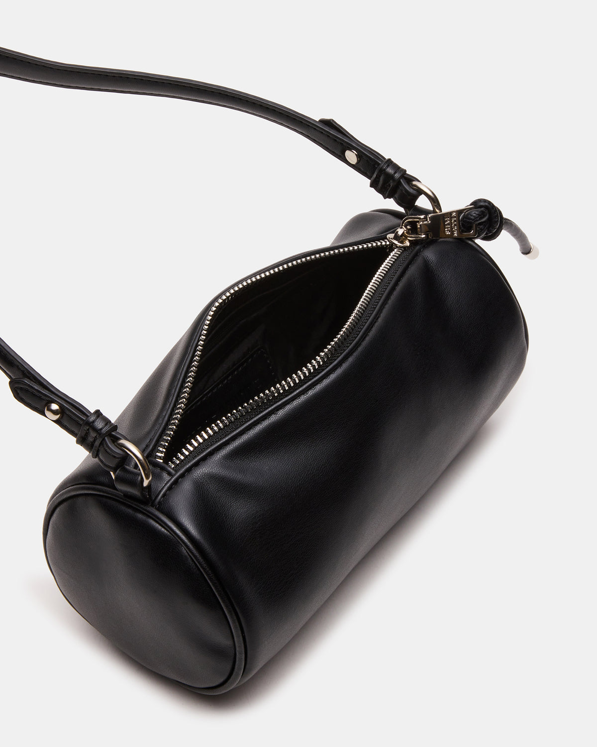 PRIYA Bag Black Mini Barrel Shoulder Handbag