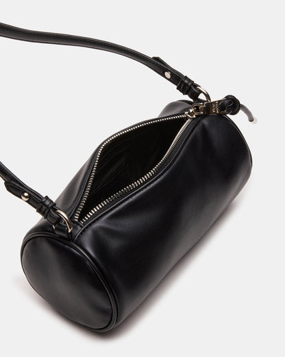 PRIYA Bag Black Mini Barrel Shoulder Handbag