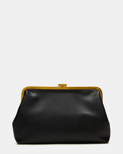 KISSES Bag Black Chain Strap Crossbody Clutch Handbag