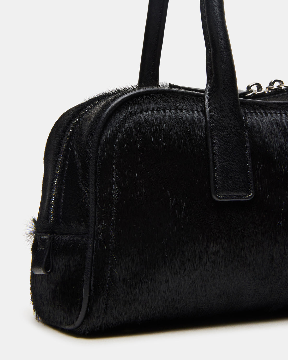 ANISE Bag Black Multi Elongated Shoulder Strap Handbag
