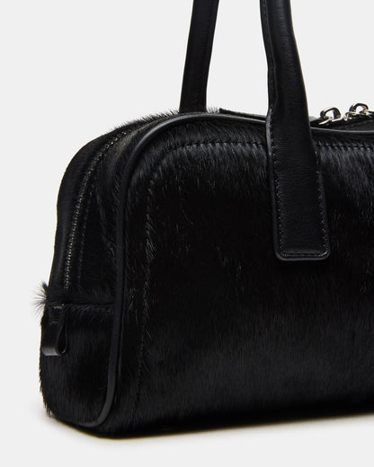 ANISE Bag Black Multi Elongated Shoulder Strap Handbag