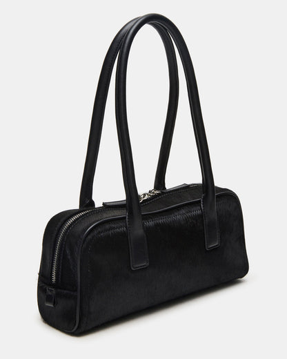 ANISE Bag Black Multi Elongated Shoulder Strap Handbag