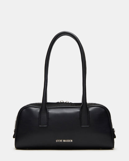 ANISE Bag Black Multi Elongated Shoulder Strap Handbag