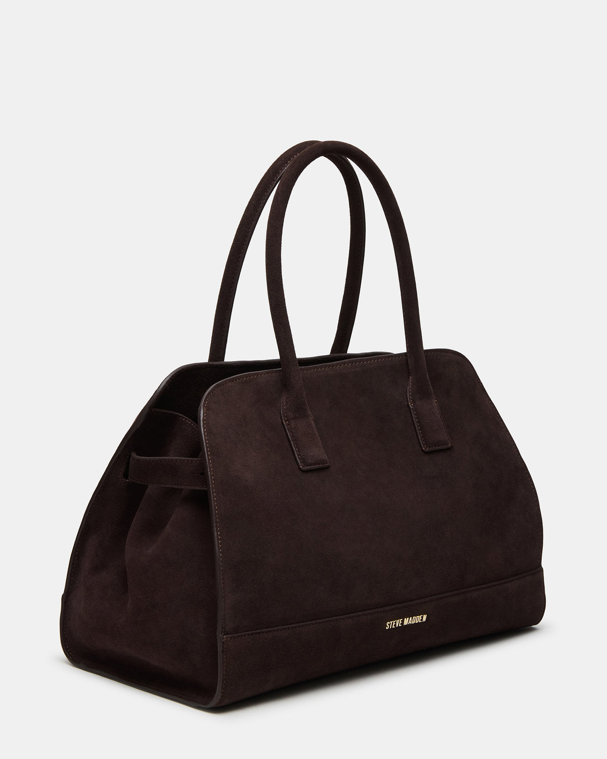 HEIDEE Bag Brown Suede | Women's Shoulder Strap Tote Handbag