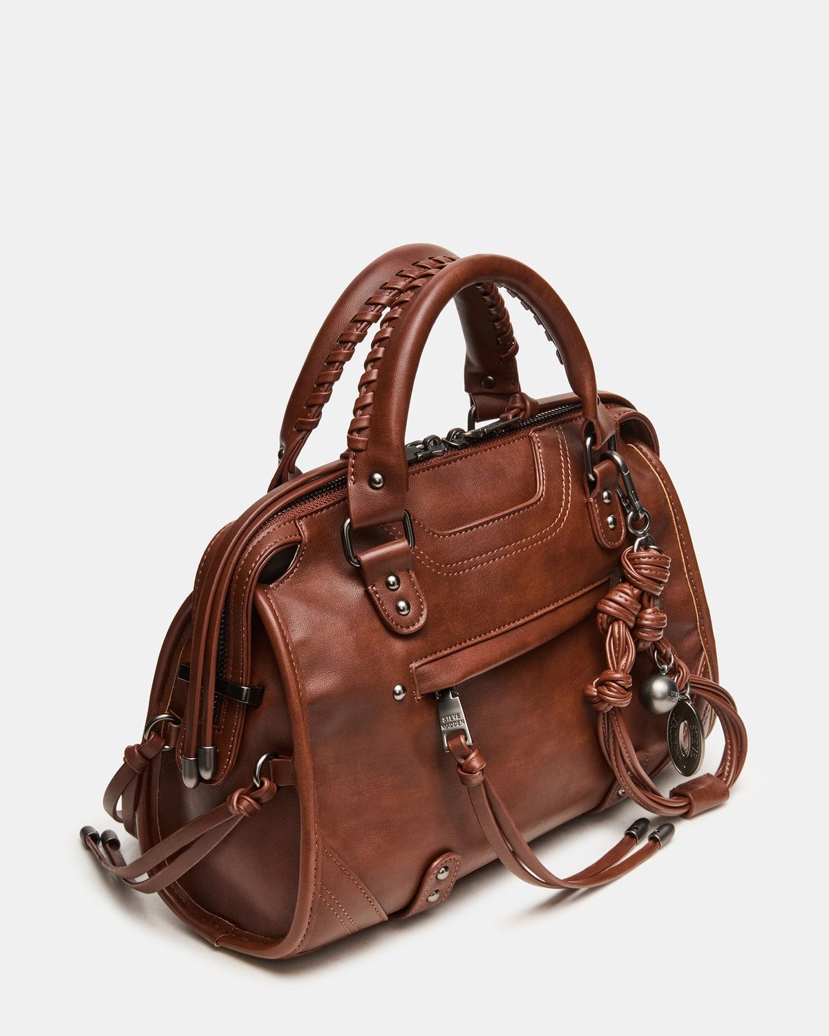 RIGGS BAG RUST Slouchy Top-Handle Crossbody Satchel Handbag