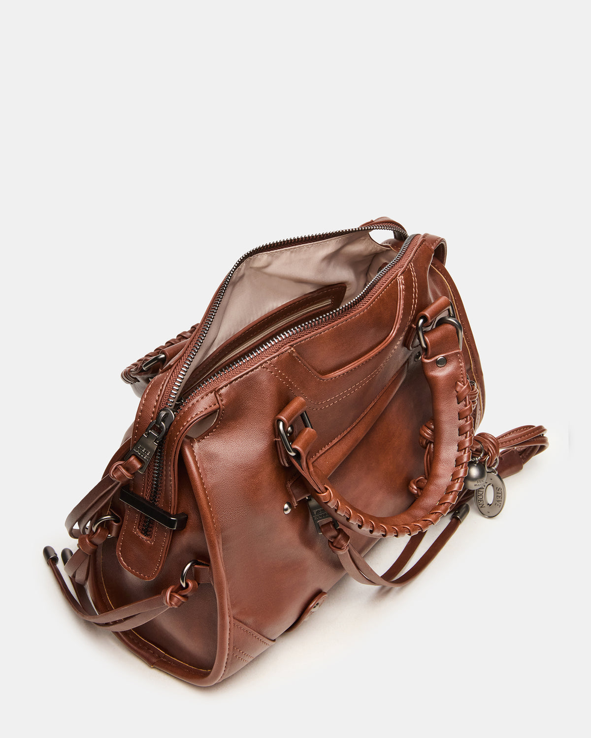RIGGS BAG RUST Slouchy Top-Handle Crossbody Satchel Handbag