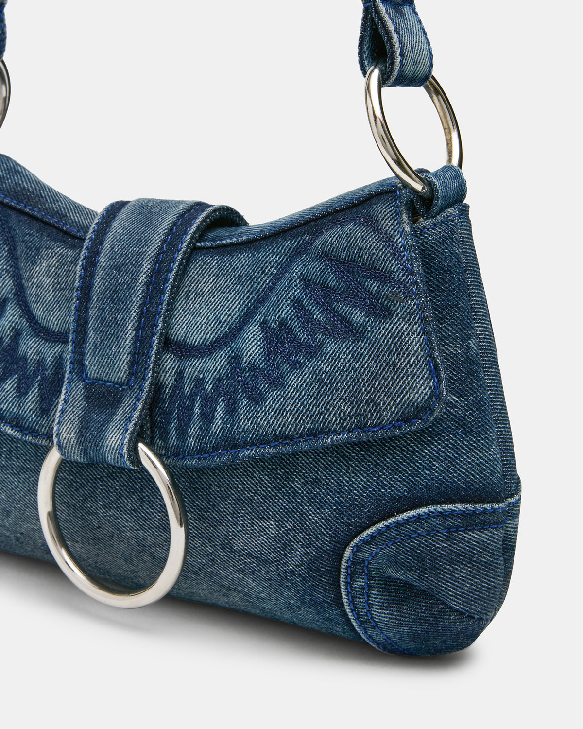 ALBANY Bag Denim/Blue Western-Inspired Denim Shoulder Handbag