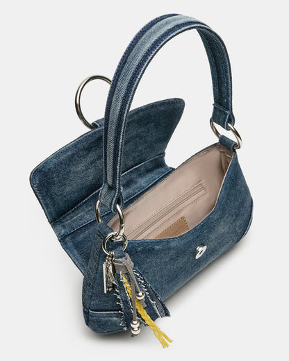 ALBANY Bag Denim/Blue Western-Inspired Denim Shoulder Handbag