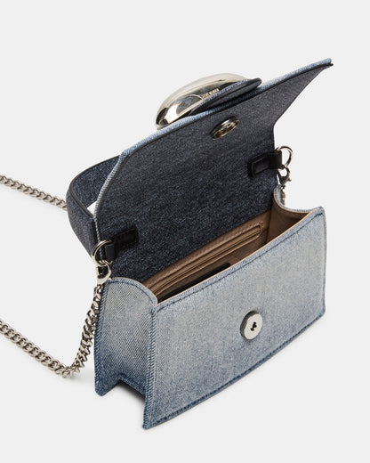 MISHELL Bag Denim Top-Handle Mini Handbag
