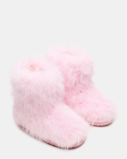 Kids' BEASTIE Pink Faux Fur Girls' Ankle Boot