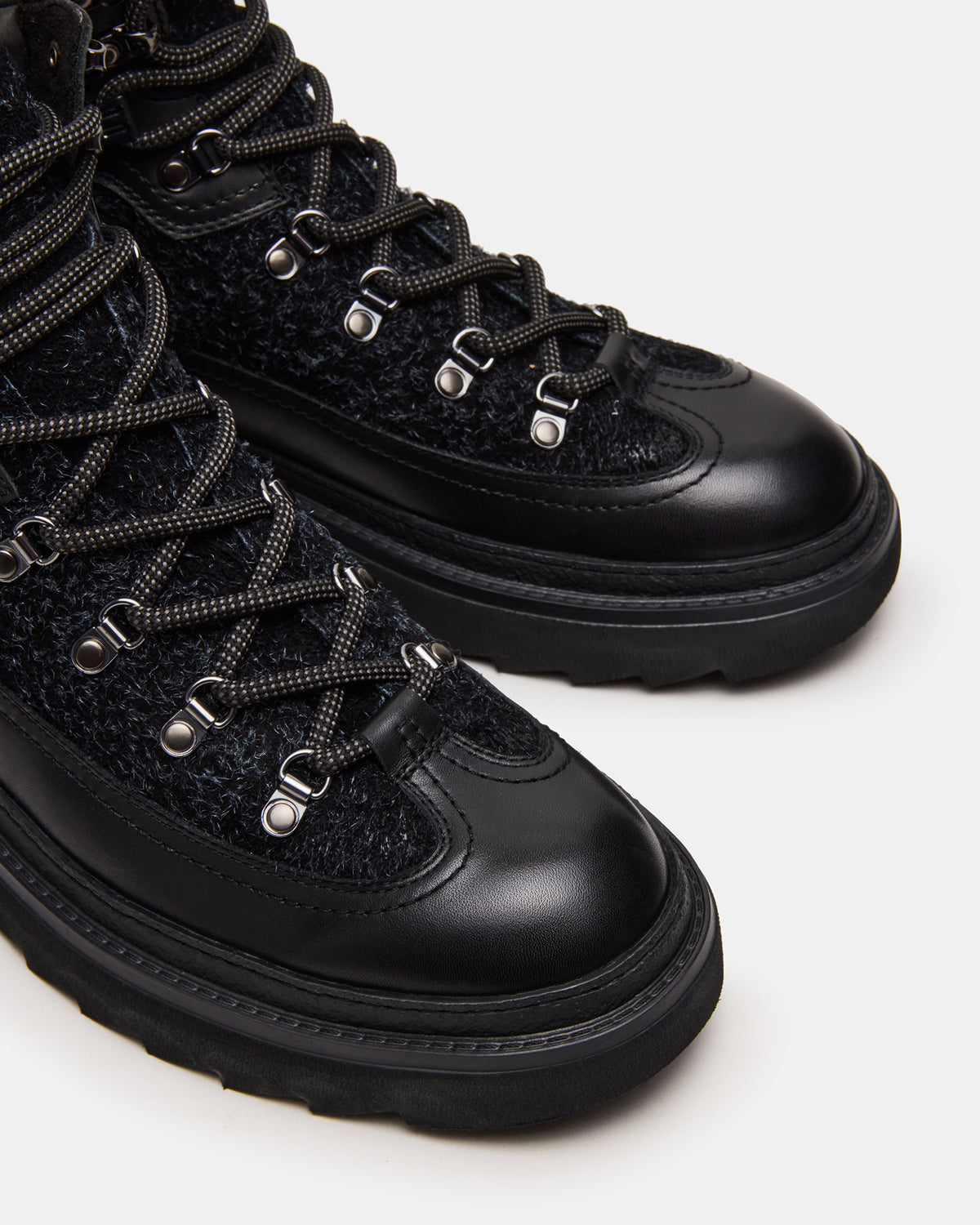 YOSEMITE Black Multi Lace-Up Lug Men's Ankle Boot