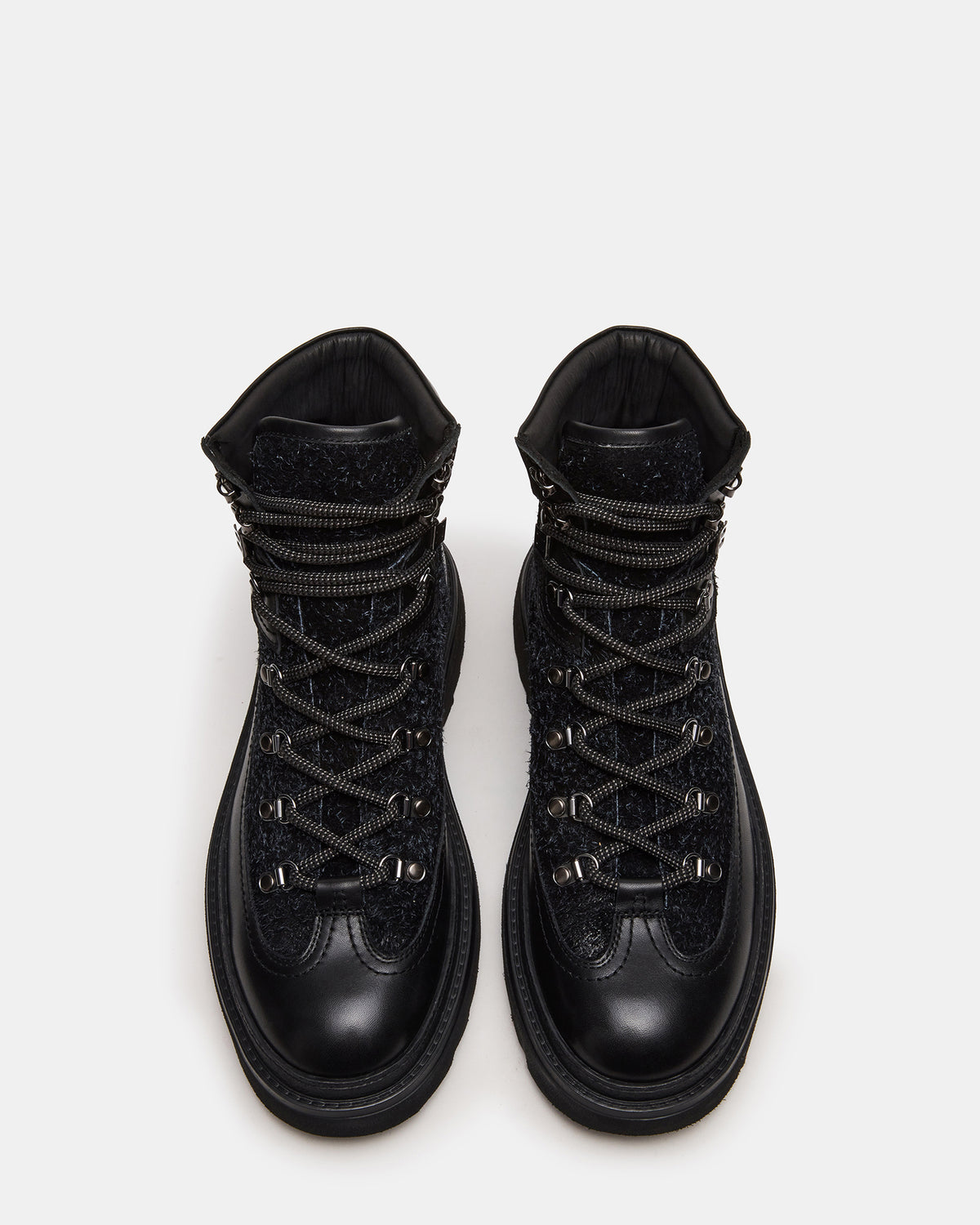 YOSEMITE Black Multi Lace-Up Lug Men's Ankle Boot
