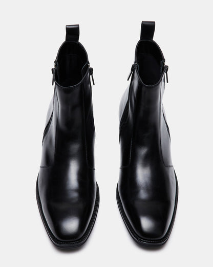 HAYNES Black Leather Men's Ankle Boot