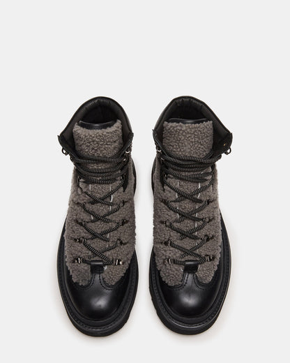 YOSEMITE Grey Multi Lace-Up Lug Men's Ankle Boot
